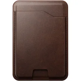 Nomad Leather Mag Wallet with Find My Tracking Brown