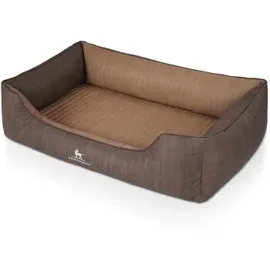 Knuffelwuff Hundebett Outlander M-L 85 x 63 cm Coffee/Braun