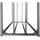 Quick Star Kaminholzregal Metall 142 x 70 x 185 cm mit Wetterschutz Schwarz