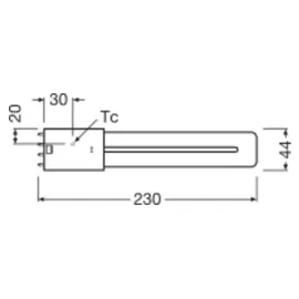 Osram Dulux L 8W/840 2G11 Kaltweiß 4000K