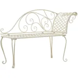 vidaXL Garten-Chaiselongue 128 x 46 x 88 cm antik-weiß
