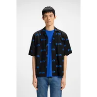 Hugo Eligino 10272023 Blue Hemd - Black - XL