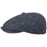 Stetson Hatteras Donegal Schirmmütze Damen Herren Made in EU 100% Schurwolle Baumwollfutter Flatcap Herbst Winter dunkelblau 60 cm - 60