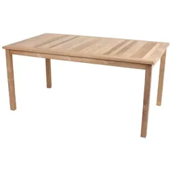 Garden Pleasure Teak Gartentisch Solo 160x90 Garten Holz Esstisch Tisch Möbel