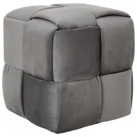 Xora Hocker Dunkelgrau, - 42x43x42 cm, Wohnzimmer, Hocker, Sitzhocker