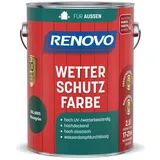 Renovo Wetterschutzfarbe moosgrün 2,5 l