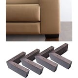 IPEA 4X Möbelfüße Sofa Füße aus Holz Farbe Wengé – Höhe 50 mm – Made in Italy – Fuße fur Möbel, Sofas, Schränke – Eckfüße - Beine in Kegelform Massivholz fur Sessel