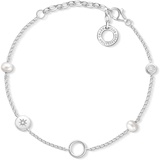 Thomas Sabo Damen-Charm-Armband Perlen 925er Sterlingsilber X0273-167-14-L19v