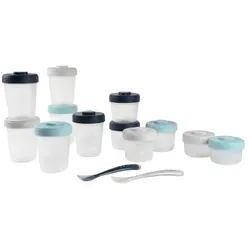 BEABA® erstes Mahlzeiten Set + Löffel 1. Altersstufe, 125ml-250ml