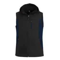 FHB® Softshellweste JUSTUS, marine/schwarz 79110 , 1 Stück, Größe: M