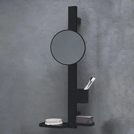 Ideal Standard Beauty Kosmetikspiegel-Set Bar Schwarz Matt