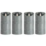 SOMPEX LED-Kerze 18 cm grau
