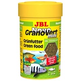 JBL NovoGranoVert 30095 Alleinfutter für pflanzenfressende Aquarienfische Nachfülldose Granulat, 100 ml