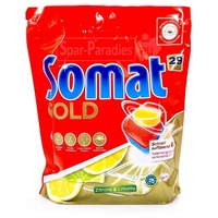 Somat Somat Gold Spülmaschinen-Tabs Zitrone & Limette, 29er Pack Spülmaschinentabs
