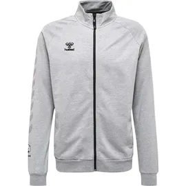 hummel Hmlmove Grid Cot. Zip Jacke Herren Grey Melange L
