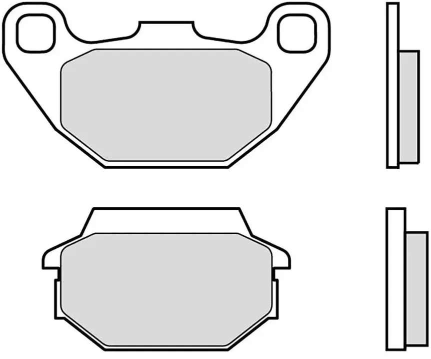 Brembo 07022 Organische Bremsbeläge - Black - One Size