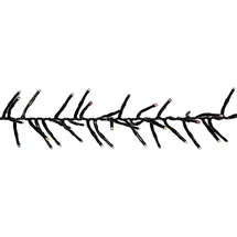 Koopmann International LED-Lichterkette Cluster 384 warmweiße grüne und rote LEDs 2,8m - Rot/Weiß/Grün