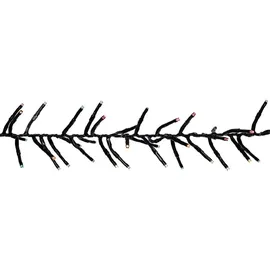 Koopmann International LED-Lichterkette Cluster 384 warmweiße grüne und rote LEDs 2,8m - Rot/Weiß/Grün