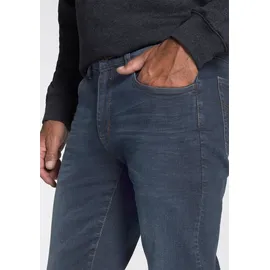 Arizona Stretch-Jeans "Willis", Herren, Gr. 48, N-Gr, blau (blau, blau, bl), Obermaterial: 98% Baumwolle, 2% Elasthan, Basic, normal lang, Jeans, straight-fit, lange Beine, mit Nieten, niedrige Leibhöhe