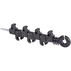 2x 8er Anfangs-Isolatoren, mit Holzgewinde - Marderabwehr, Waschbärabwehr, Katzenzaun