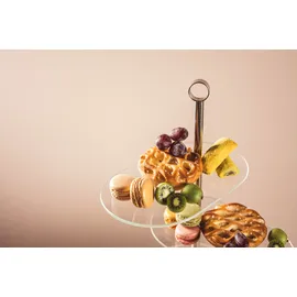 LEONARDO Etagere Cena asymetrisch 3-tlg. - silber