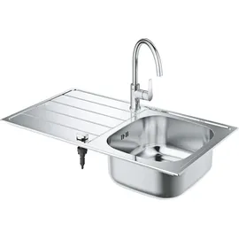 Grohe Set aus Einbauspüle und Küchenarmatur Edelstahl