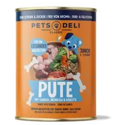 Pets Deli Junior Pute mit Quinoa, Brokkoli & Karotte 6x400g