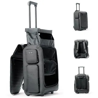 pull up case gmbh Pull Up Backpack |Dein Handgepäckkoffer, Ausziehbarer Reisekoffer (Schwarz)