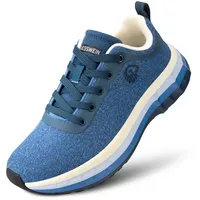 Giesswein Merino Jump Men – Herren Sneaker mit Alpha-Antishock-Concept, Merino 3D-Strick, Super Critical Foam Sohle - 48 EU