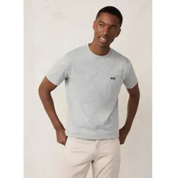 Façonnable für Herren. FM510017 T-shirt Unveränderlich grau (L), Lässig, Baumwolle, Kurzarm