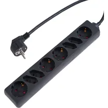 Unitec Mehrfachsteckdose 1,4 m Schwarz 8 St.