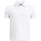 Poloshirt Jungen 100 white/white L 149-160 cm