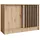 beautysofa Horizon 121 x 85 x 43,5 cm Eiche Artisan / Schwarz