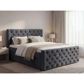 GRAINGOLD Montego 160 x 200 cm Dunkelgrau