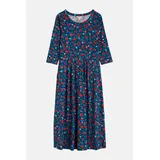 Seasalt Cornwall Veronica Damen Kleid Blau Rot Blumen GOTS Organic