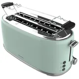 Cecotec Toaster Küchengeräte Toast und Taste 1600 Retro Double Green, Vier Scheiben leistungsstark - Grün