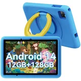 Blackview TabA6Kids Kinder Tablet Android 14 ,12GB RAM+128GB ROM(1TB TF) Octa Core Tablet für Kinder, 10 Zoll HD 1280*800, Widevine L1, 5100mAh - Blau