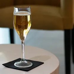 Matfer 6 Mehrweg Sektgläser transparent SAN 150ml Spritzguss Wiederverwendbar Kunststoff Sektflöte unzerbrechlich