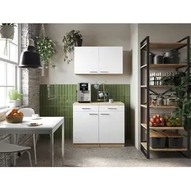 Respekta Buffet Merle 100 x 200 x 60 cm Eiche Weiß