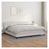 vidaXL Boxspringbett 200 x 200 cm Weiß