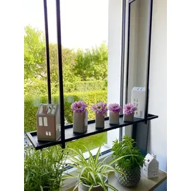 Boltze Deckenregal Fridolin Hängebord Schwarz Hängeregal Eisen 4032900 - Schwarz