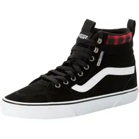 Vans Filmore Hi Vansguard Sneaker, Suede Black Red Plaid, 47 EU