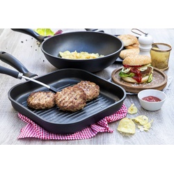 ELO Grillpfanne Alucast 28 x cm Aluguß Schwarz