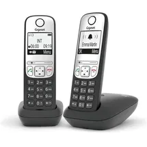 Gigaset A690 Duo schwarz-silber