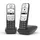 Gigaset A690 Duo schwarz-silber