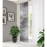 home in green Schiebegardine MANDOSA Paneelwagen 1 Stk. tlg. DIGITALBEDRUCKT, BAMBUSOPTIK RECYCELT, grau