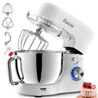 Küchenmaschine Knetmaschine 5 L Edelstahlschüssel Rührmaschine 3 Werkzeuge Teig