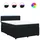vidaXL Boxspringbett 140 x 200 cm Schwarz