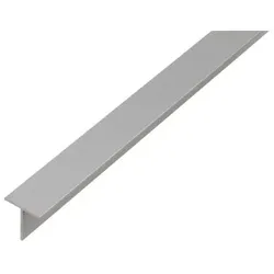 T-Profil, Alu silber elox., LxBxHxS 2000 x 15 x 15 x 1,5 mm