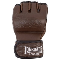 Lonsdale Unisex-Adult MMA Gloves Equipment, Vintage Brown, S/M